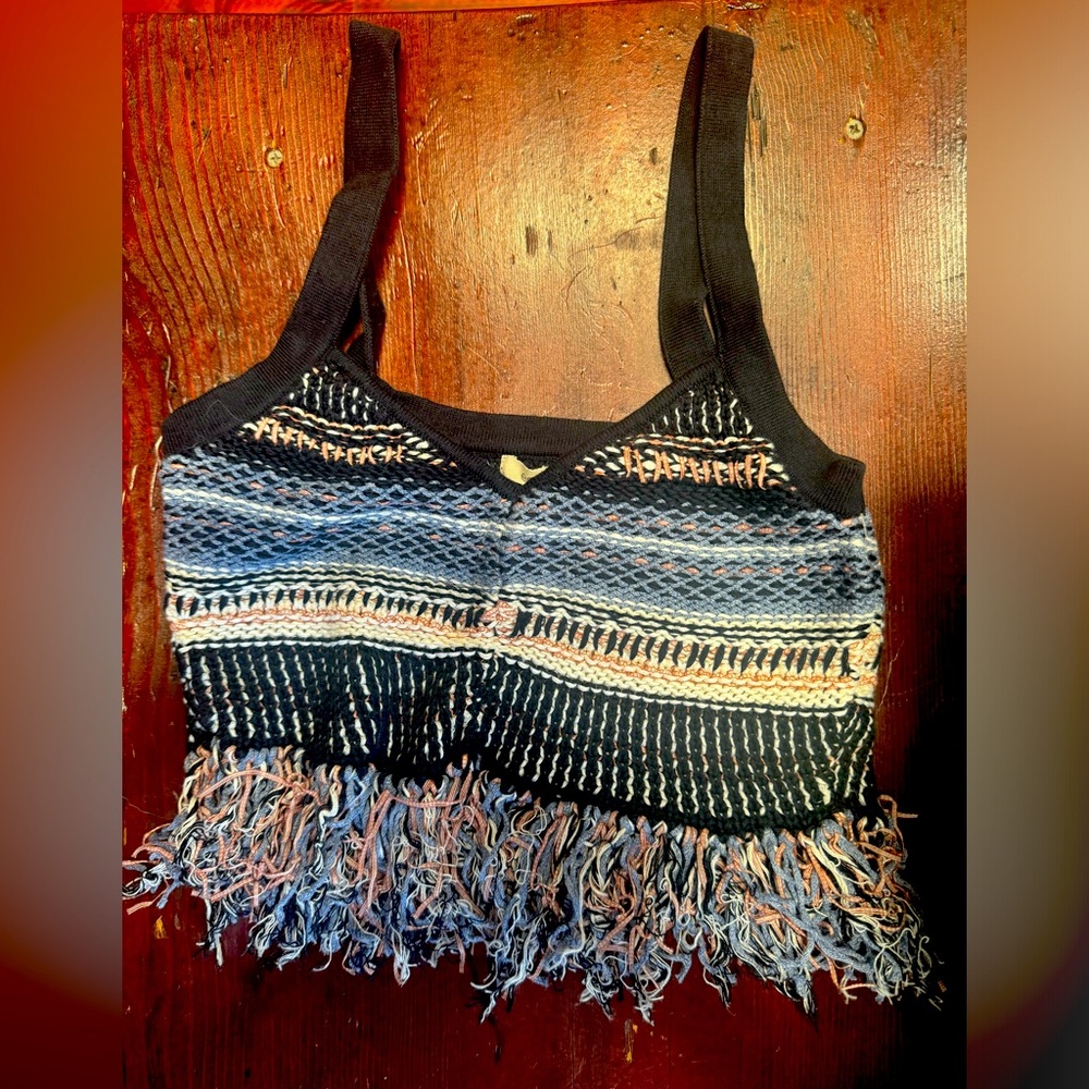Knitted Cropped Tank Top